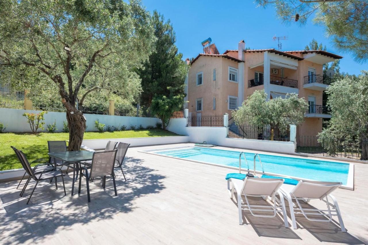 Louloudis Pool Villa Skala Rachoni (Thasos) Exterior foto
