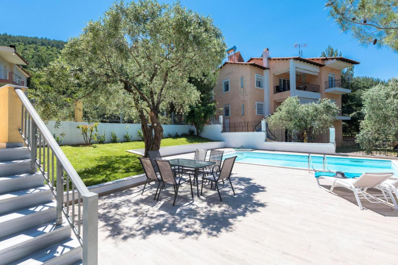 Louloudis Pool Villa Skala Rachoni (Thasos) Exterior foto